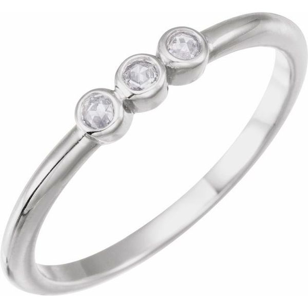 Rose-Cut Stackable Ring