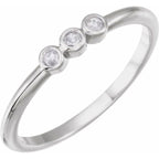 Rose-Cut Stackable Ring