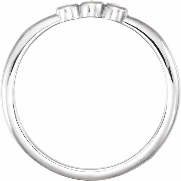 Rose-Cut Stackable Ring - Image 2