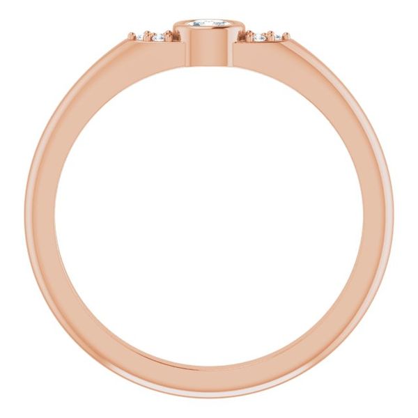 Stackable Bezel-Set Ring - Image 2