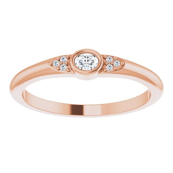 Stackable Bezel-Set Ring - Image 3