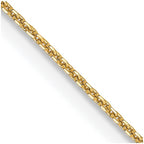 Leslie's 14K .85 mm D/C Cable Chain