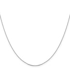 Leslie's 14K White Gold .85 mm D/C Cable Chain - Image 2