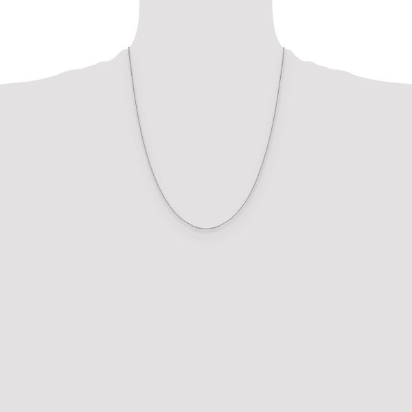 Leslie's 14K White Gold .85 mm D/C Cable Chain - Image 4