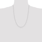 Leslie's 14K White Gold .85 mm D/C Cable Chain - Image 4