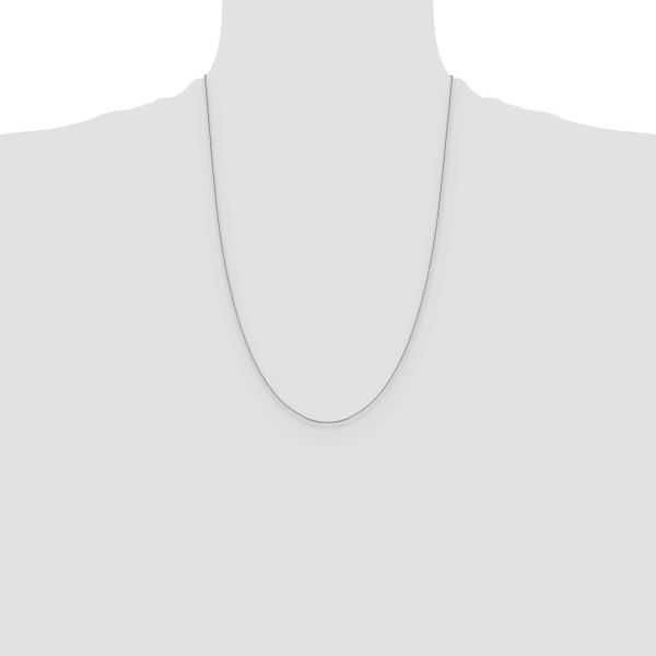 Leslie's 14K White Gold .85 mm D/C Cable Chain - Image 4