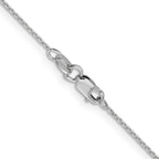 Leslie's 14K White Gold 1.0 mm D/C Cable Chain - Image 3