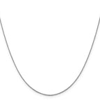 Leslie's 14K White Gold 1.0 mm D/C Cable Chain - Image 2
