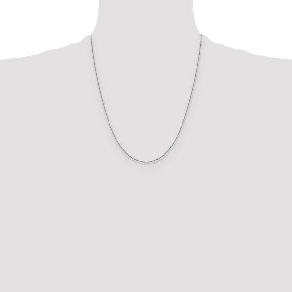 Leslie's 14K White Gold 1.0 mm D/C Cable Chain - Image 4