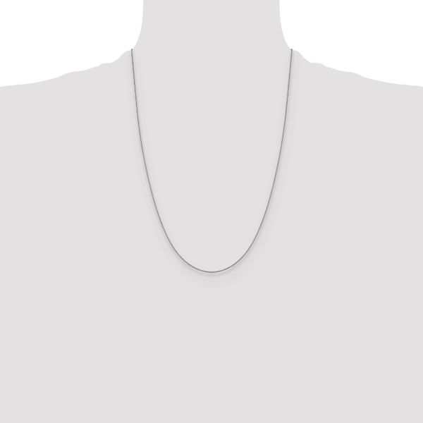 Leslie's 14K White Gold 1.0 mm D/C Cable Chain - Image 4