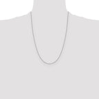 Leslie's 14K White Gold 1.0 mm D/C Cable Chain - Image 4