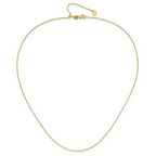 Leslie's 14K Adjustable 1.15mm D/C Oval Link Chain - Image 4