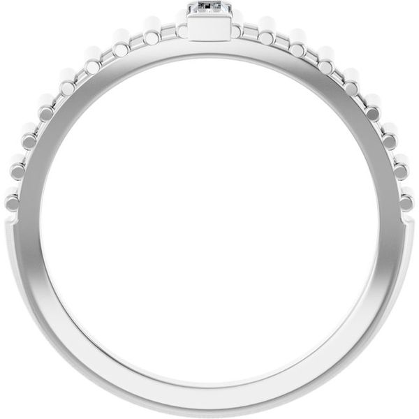 Straight Baguette Solitaire Ring - Image 2