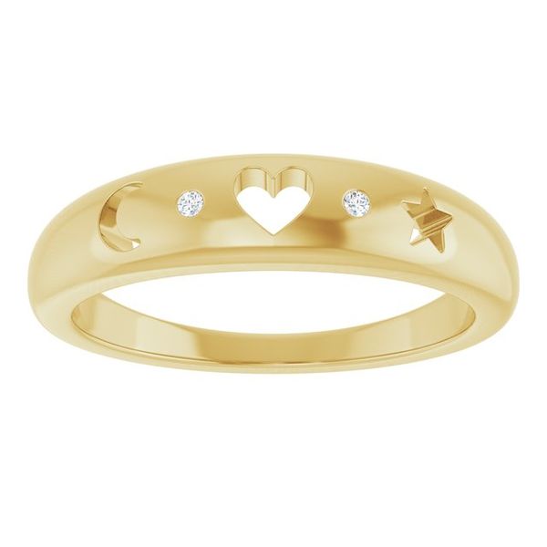 Accented Celestial Pierced Ring - Image 3