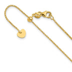 Leslie's 14K Adjustable 1mm D/C Open Franco Chain