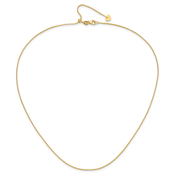 Leslie's 14K Adjustable 1mm D/C Open Franco Chain - Image 4