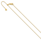 Leslie's 14K Adjustable 1.1mm D/C Cable Chain - Image 2