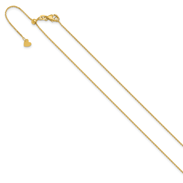 Leslie's 14K Adjustable 1.1mm D/C Cable Chain - Image 2