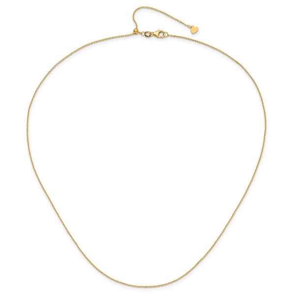 Leslie's 14K Adjustable 1.1mm D/C Cable Chain - Image 4