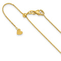 Leslie's 14K Adjustable 1.1mm D/C Cable Chain