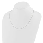 Leslie's 14K White Gold Adjustable 1.1mm D/C Cable Chain - Image 3