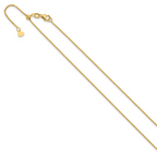 Leslie's 14K Adjustable 1.25mm D/C Cable Chain - Image 2