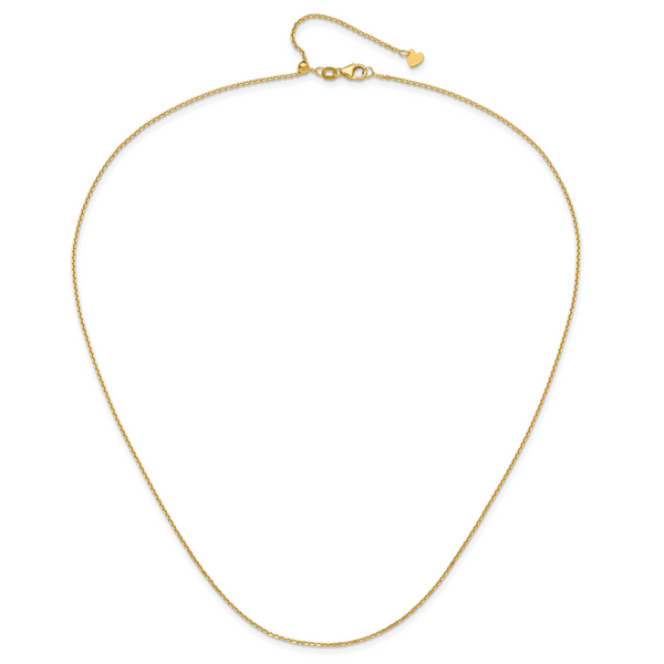 Leslie's 14K Adjustable 1.25mm D/C Cable Chain - Image 4