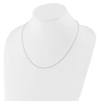 Leslie's 14K White Gold Adjustable 1.25mm D/C Cable Chain - Image 3