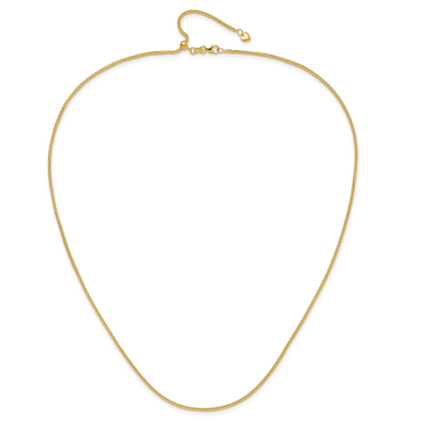Leslie's 14K Adjustable 1.5mm Wheat Chain - Image 4