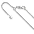 Leslie's 14K White Gold Adjustable 1.5mm Wheat Chain