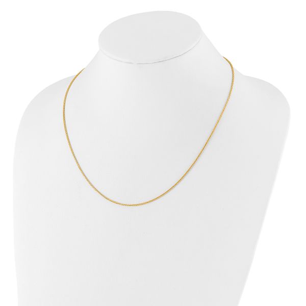 Leslie's 14K Adjustable 1.3mm D/C Wheat Chain - Image 3
