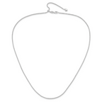 Leslie's 14K White Gold Adjustable 1.3mm D/C Wheat Chain - Image 4