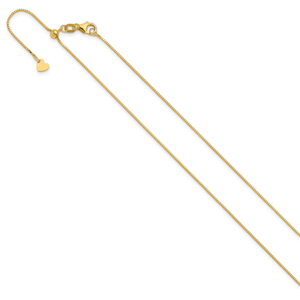 Leslie's 14K Adjustable .7mm Baby Box Chain - Image 2