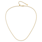 14K Adjustable 1.2mm Box Chain - Image 4