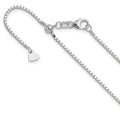 Leslie's 14K White Gold Adjustable 1.2mm Box Chain