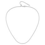 Leslie's 14K White Gold Adjustable 1.2mm Box Chain - Image 4