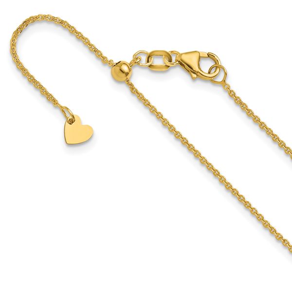 Leslie's 14K Adjustable 1.25mm Flat Cable Chain