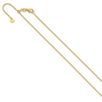 Leslie's 14K Adjustable 1.25mm Flat Cable Chain - Image 2