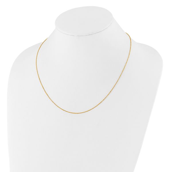 Leslie's 14K Adjustable 1.25mm Flat Cable Chain - Image 3