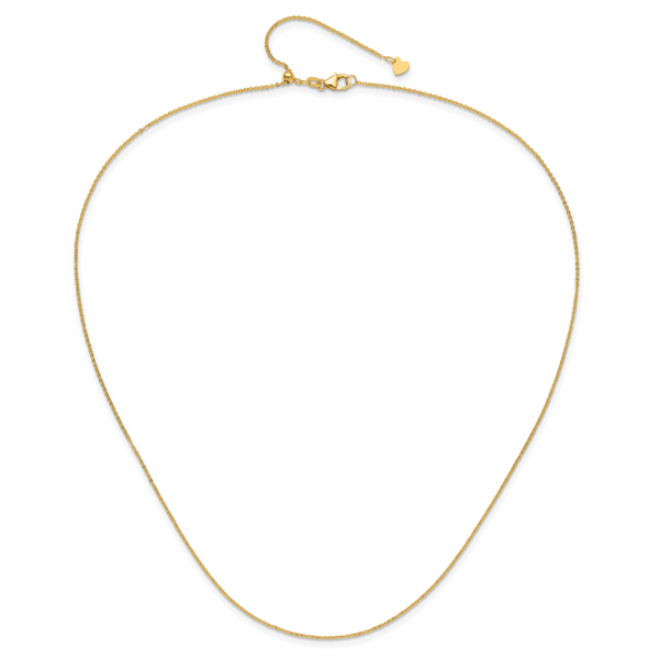 Leslie's 14K Adjustable 1.25mm Flat Cable Chain - Image 4