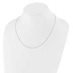 Leslie's 14K White Gold Adjustable 1.25mm Flat Cable Chain - Image 3