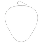 Leslie's 14K White Gold Adjustable 1.25mm Flat Cable Chain - Image 4