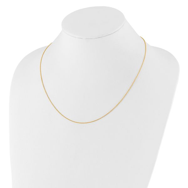 Leslie's 14K Adjustable 1.1mm Round Cable Chain - Image 3