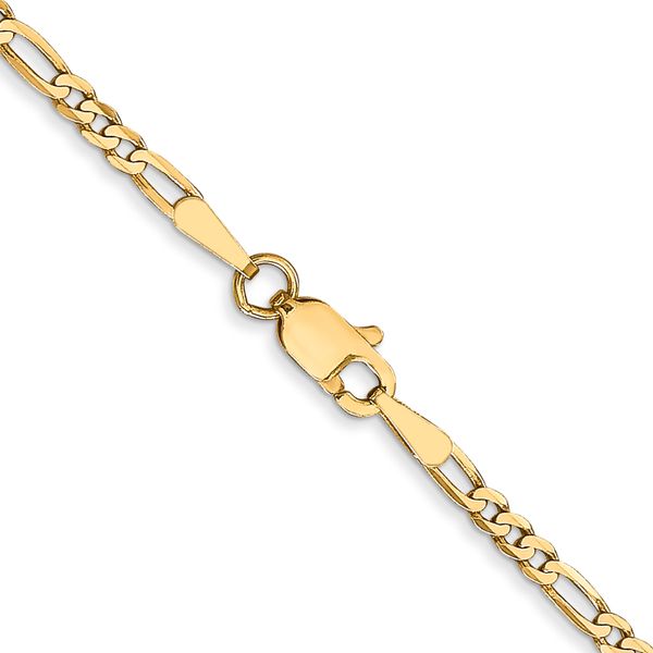 Leslie's 14K 2.25mm Flat Figaro Chain - Image 3