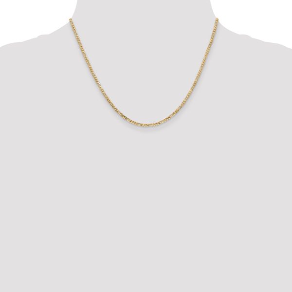 Leslie's 14K 2.25mm Flat Figaro Chain - Image 4