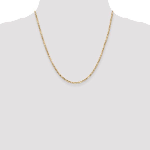 Leslie's 14K 2.25mm Flat Figaro Chain - Image 4