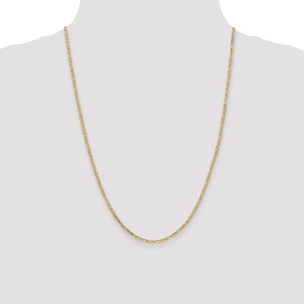 Leslie's 14K 2.25mm Flat Figaro Chain - Image 4