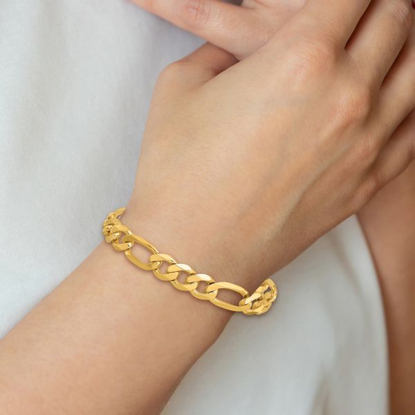Leslie's 14K 10mm Flat Figaro Chain - Image 4