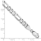 Leslie's 14K White Gold 5.5mm Flat Figaro Chain - Image 2