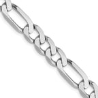 Leslie's 14K White Gold 6mm Flat Figaro Chain